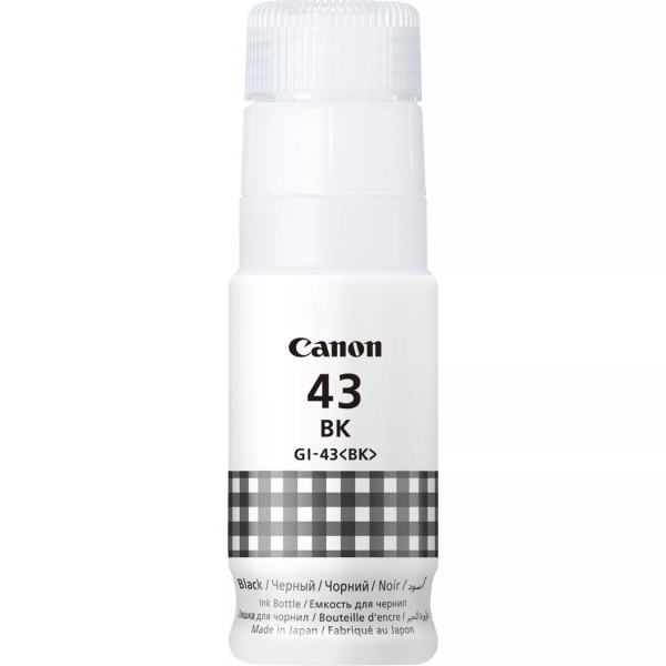Botella Tinta Canon GI43 Negro Original